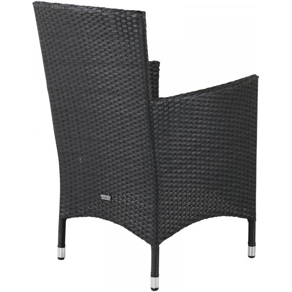 Malin matstol - Svart/Gr