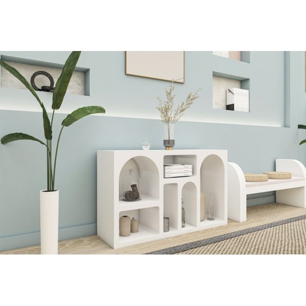 Étagère Vivanta 120x35x74 cm - Blanc Étagère Vivanta 120x35x74 cm - Blanc