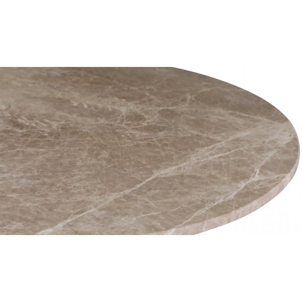 Sumo matbord i marmor Ø105 cm - Svartbets / Beige Empradore Sumo matbord i marmor Ø105 cm - Svartbets / Beige Empradore