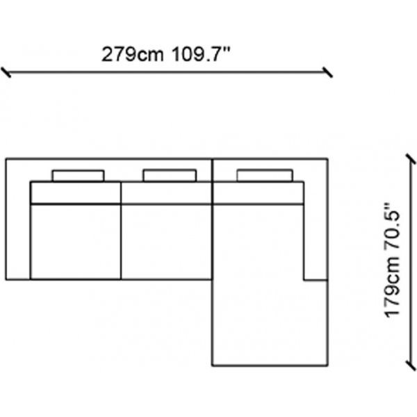 Neplus divansoffa - Grå Neplus divansoffa - Grå