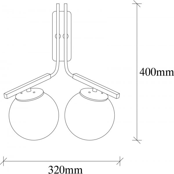Vaduz wandlamp 4016 - Goud/zwart