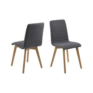 2 st Arosa matstol - Mörkgrå - Klädda & stoppade stolar