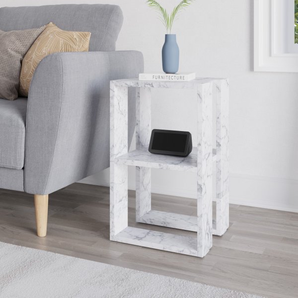 Lonie s�ngbord - Carrara marmor