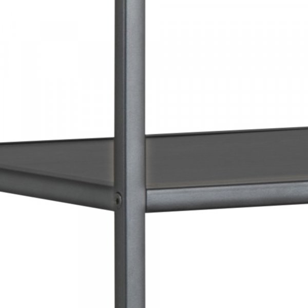 Seaford bokhylla 77x185 cm - Ask/svart Seaford bokhylla 77x185 cm - Ask/svart