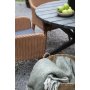 Matgrupp Mercury: Scottsdale runt bord i Shabby Chic gr inklusive 4 st Valetta ftljer i naturfrgad konstrotting
