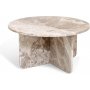 Level runt soffbord i marmor 85 cm - Grbeige