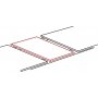 Medan frlngningsbart runt matbord 100x168 x 100 cm - Vit marmor laminat
