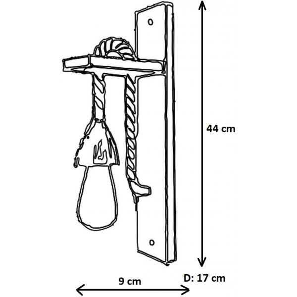 Asap vägglampa 23 - Valnöt Asap vägglampa 23 - Valnöt