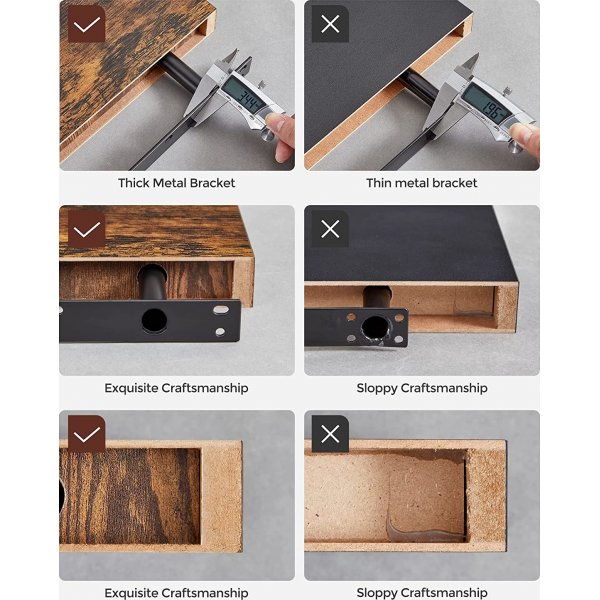 Sussex wandplank 40 x 20 cm - Bruin Sussex wandplank 40 x 20 cm - Bruin