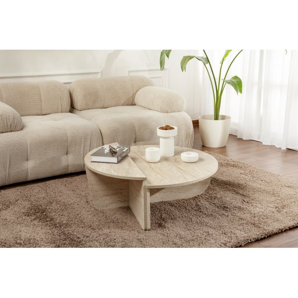 Table basse Orion - Travertin Table basse Orion - Travertin