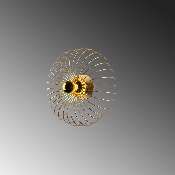 Karson vgglampa 36 cm - Guld