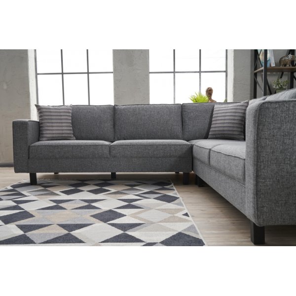 Canapé d'angle Kale - Lin gris Canapé d'angle Kale - Lin gris