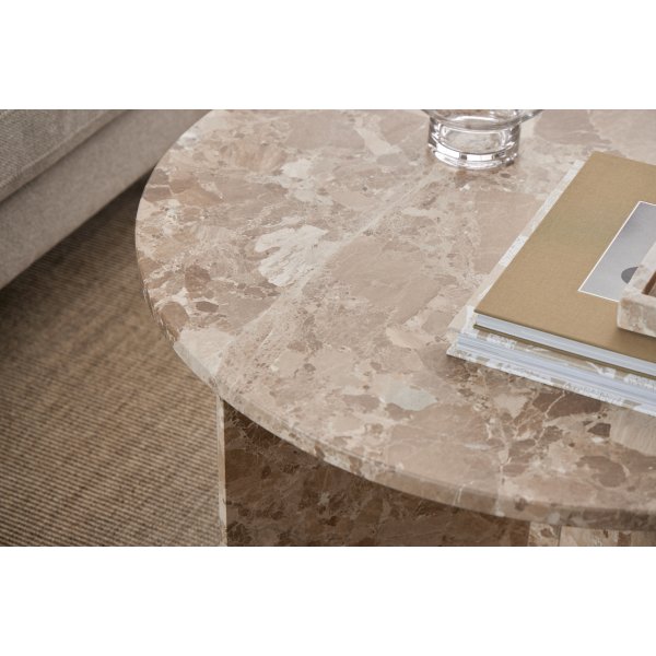 Table basse Vega Ø90 cm - café au lait Table basse Vega Ø90 cm - café au lait