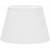 Abat-jour Ovale en Lin Slectionn - Blanc Cass - 25 cm