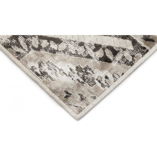 Tapis viscose Casablanca Patch - Argent Tapis viscose Casablanca Patch - Argent