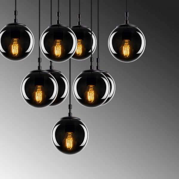 Plafonnier Effy 2161 - Noir/fumé Plafonnier Effy 2161 - Noir/fumé