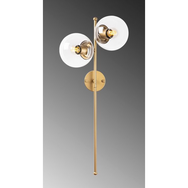 Facetgeslepen wandlamp 10405 - Goud