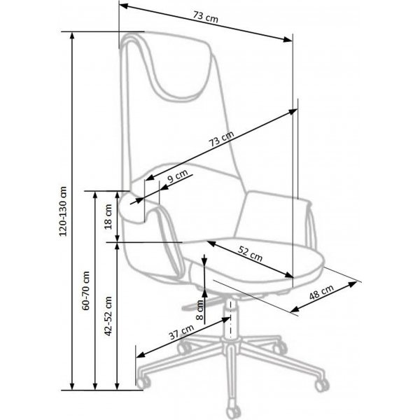 Chaise de bureau Tiago - Marron Chaise de bureau Tiago - Marron