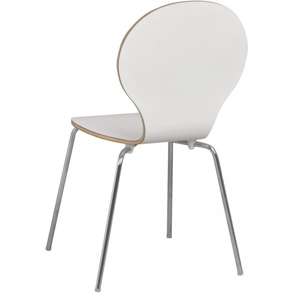 Bailey stol - Vit (HPL)/krom Bailey stol - Vit (HPL)/krom