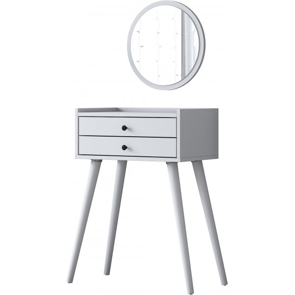 Bijou sminkbord 9 - 74 x 36,8 cm - Vit