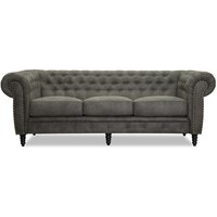 Ashford 3-sits chesterfield - Vintage ecoläder Ashford 3-sits chesterfield - Vintage ecoläder