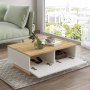 Luvio soffbord 17, 90x60 cm - Ek/vit