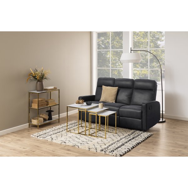 Bibliothèque Alisma 69,5 cm - Marbre blanc/or Bibliothèque Alisma 69,5 cm - Marbre blanc/or