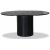 Table  manger ronde extensible Nova 115-160 cm - Chne teint noir
