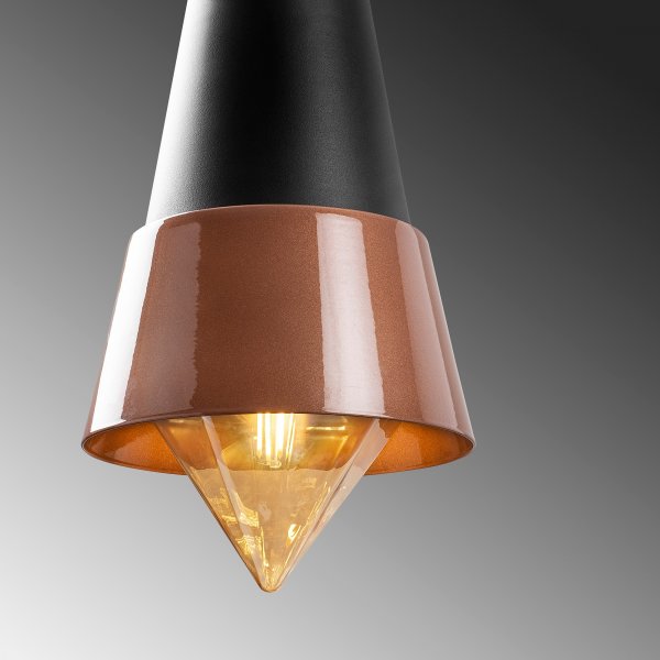 Plafonnier Dodo 2531 - Noir/cuivre Plafonnier Dodo 2531 - Noir/cuivre