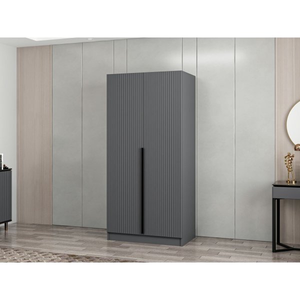 Armoire Cikani 90x52x210 cm - Anthracite
