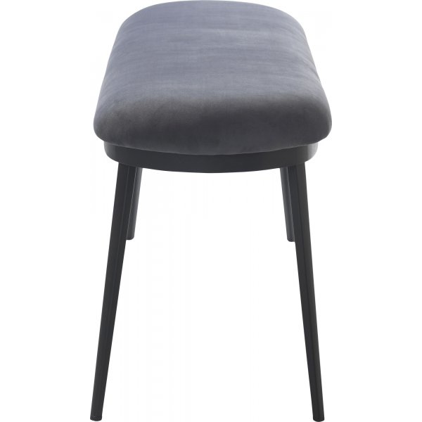 Banc Billy en velours gris Banc Billy en velours gris