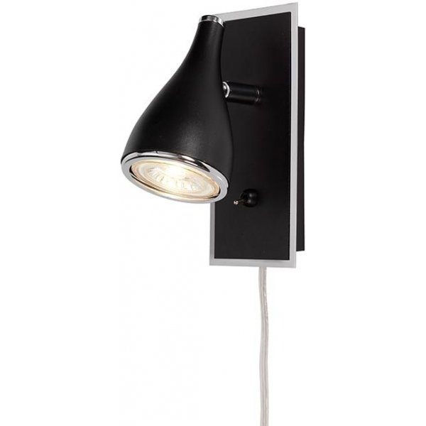 Pollux vgglampa - Svart/krom
