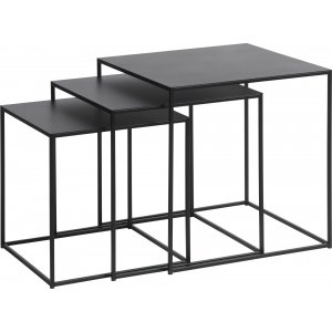 Table Aman en mtal noir 50x50 | 45x45cm | 40x40cm