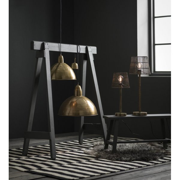 Pied de lampe Columbus - Laiton rustique - 35 cm Pied de lampe Columbus - Laiton rustique - 35 cm