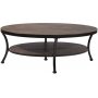 Manilla 120 soffbord - Mrkbetsad/svart + Mbeltassar