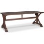 Croco brunt matbord 200x90 cm - Vintage