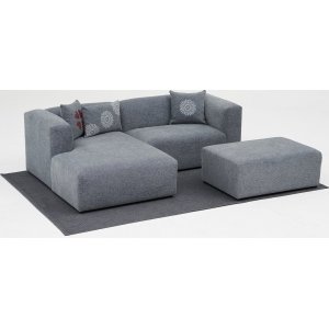 Canap mini divan Linden gauche - Gris