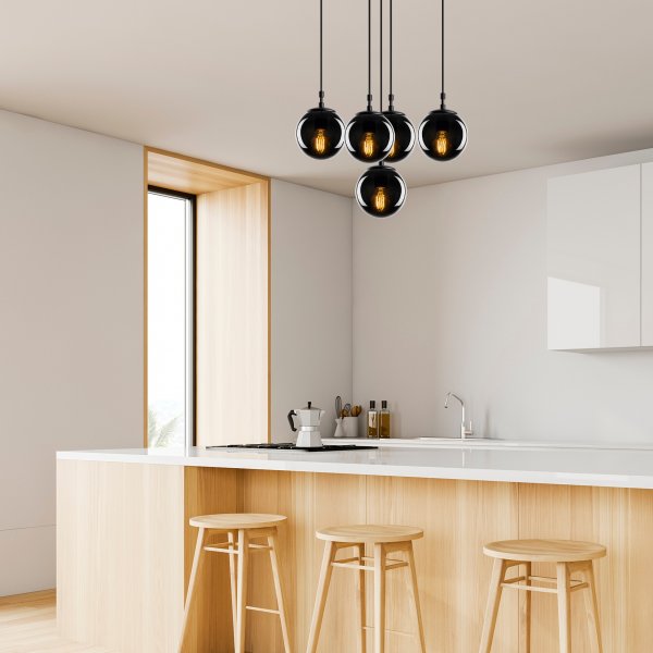 Plafonnier Effy 2171 - Noir/fumé Plafonnier Effy 2171 - Noir/fumé