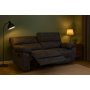 Reclinersoffa XL i grtt - 197 cm