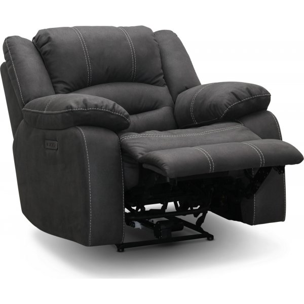 Reclinerfåtölj elektrisk grå - Kensington Reclinerfåtölj elektrisk grå - Kensington