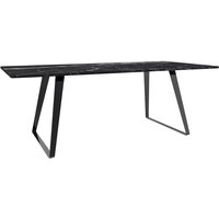 Kvarnbacken matbord 200 cm - Svart/grå