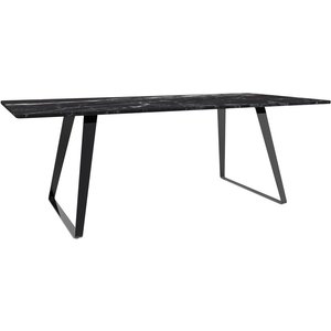 Kvarnbacken matbord 200 cm - Svart/gr