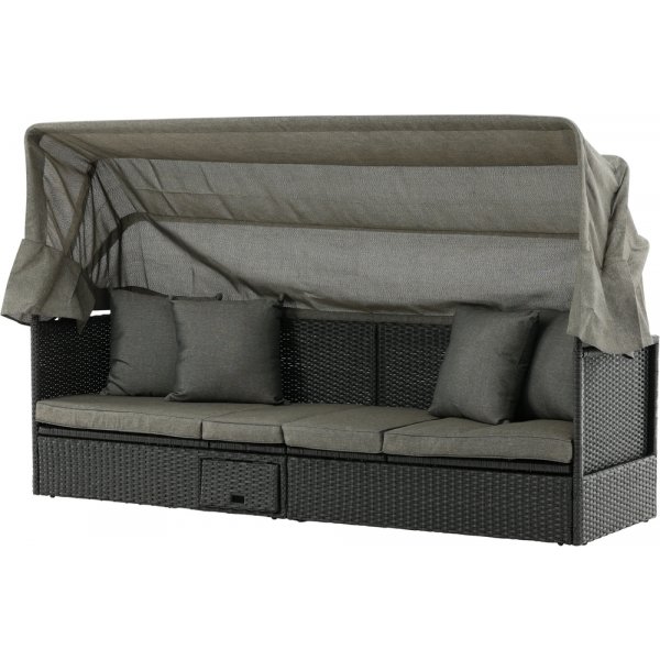 Nopy solsäng - Svart/Grå Nopy solsäng - Svart/Grå