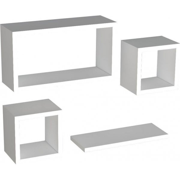 Babi wandplank - Wit