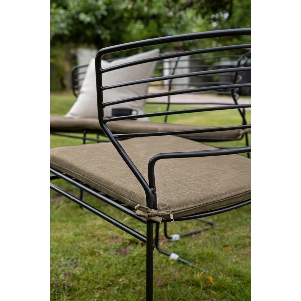 Groupe de canapés Milano - Noir/Beige sable Groupe de canapés Milano - Noir/Beige sable