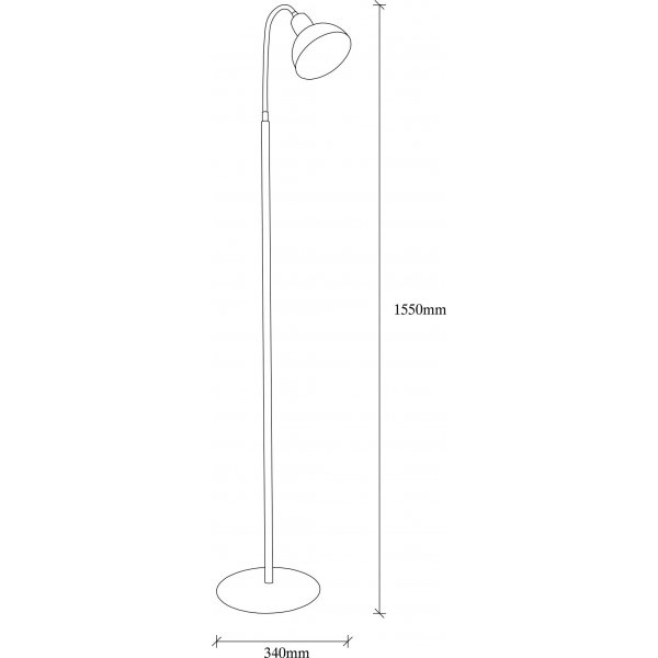 Like lampadaire 8 - Noir/doré Like lampadaire 8 - Noir/doré