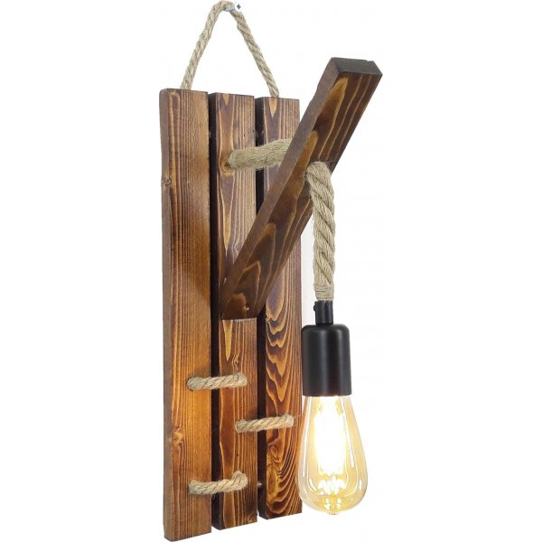 Asap wandlamp 19 - Walnoot