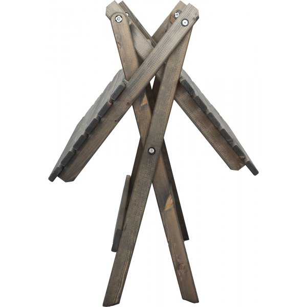 Table de groupe d'extrieur Wilma 65 x 65 cm avec 2 chaises Visby - Gris