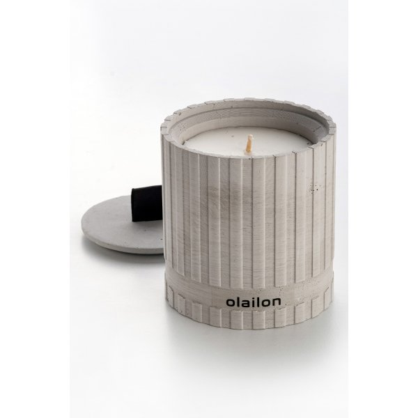 Bougie parfume Sutun - Gris/noir