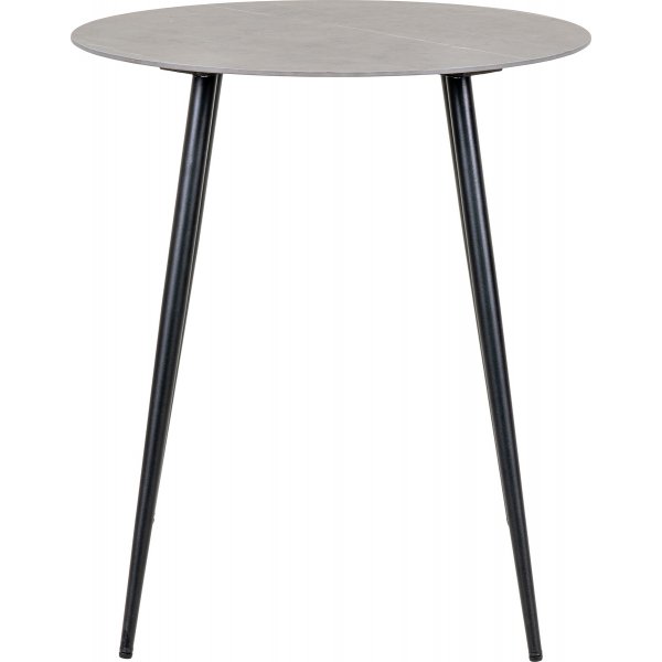 Lazio eettafel 60 cm - Grijs/zwart